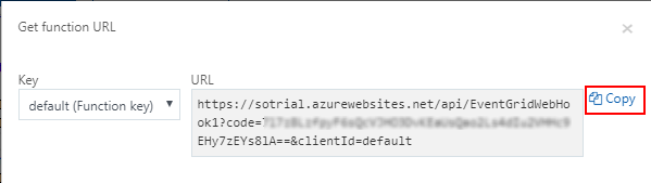 Azure Function URL